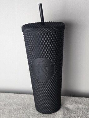 Starbucks Matte Black Studded Tumbler 24oz Cold Cup Venti